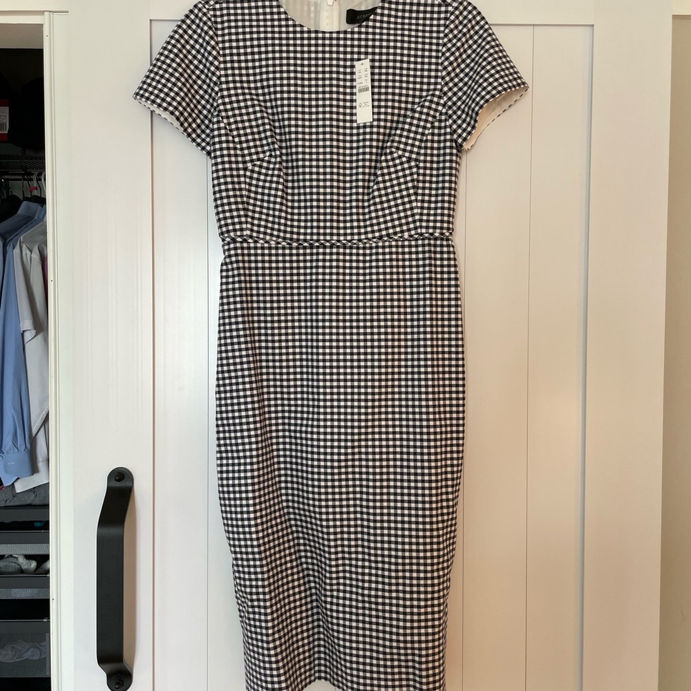 NWT J. Crew checkered dress